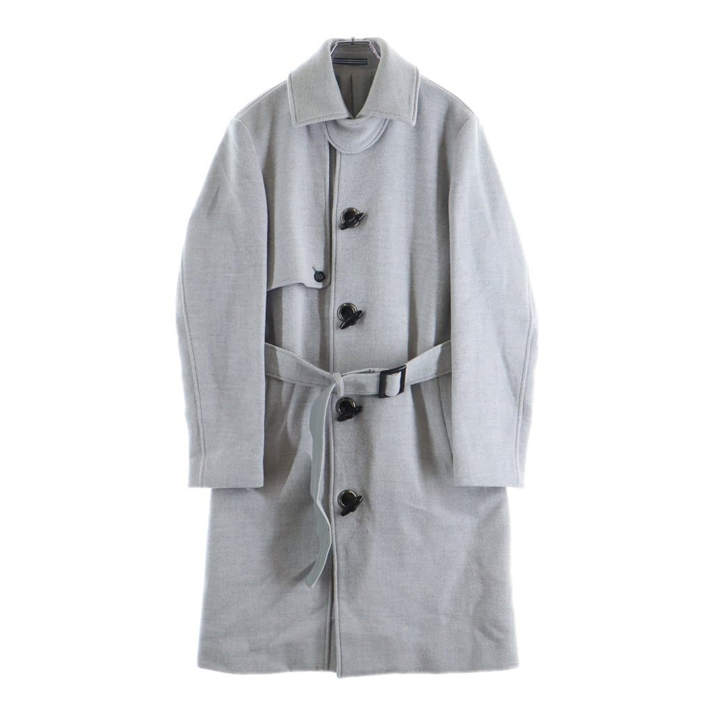 LANVIN(ランバン) ウール ロング トレンチコート グレー LB-6M-61214