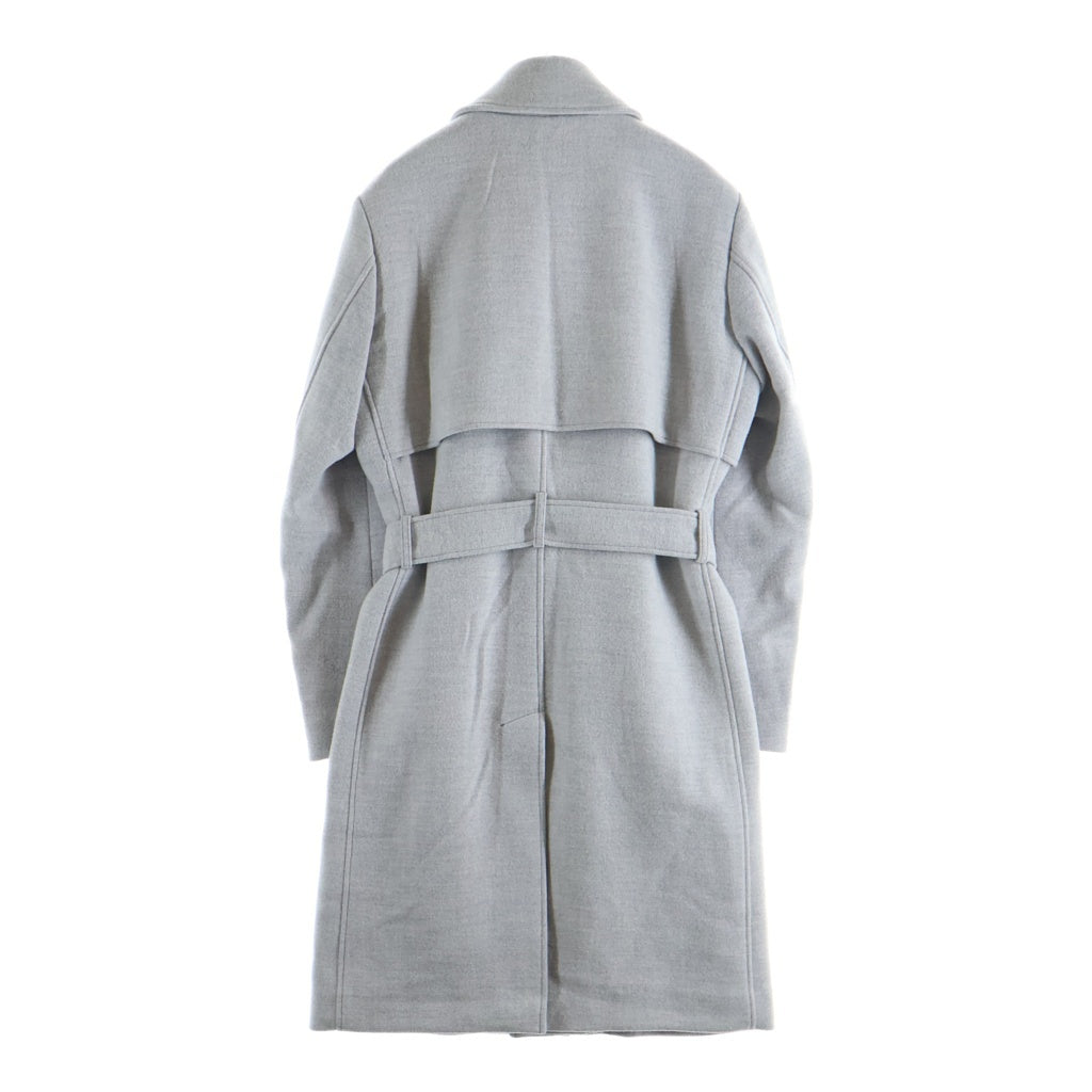 LANVIN(ランバン) ウール ロング トレンチコート グレー LB-6M-61214