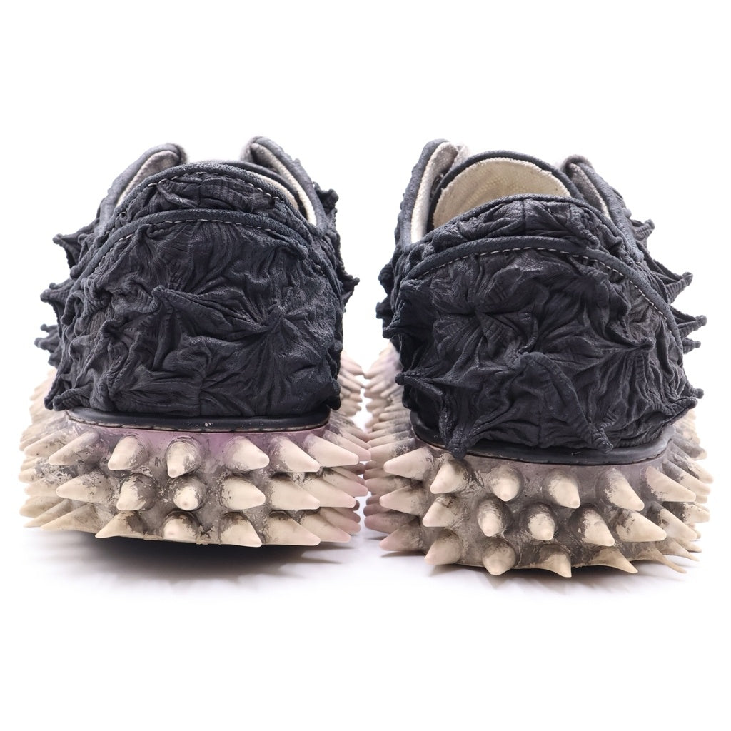 doublet(ダブレット) 24AW PORCUPINE LACE UP SNEAKER ヤマアラシ レースアップ スニーカー ブラック 24AW77FT63