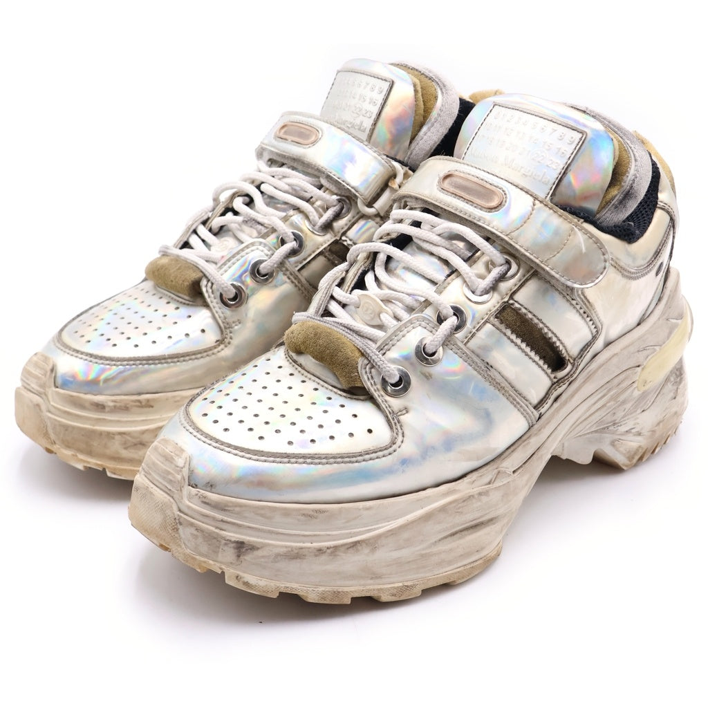 Martin Margiela 22(マルタンマルジェラ) 18AW Low Top Retro Fit Sneakers ローカット レトロフィットスニーカー シルバー S39WS0037