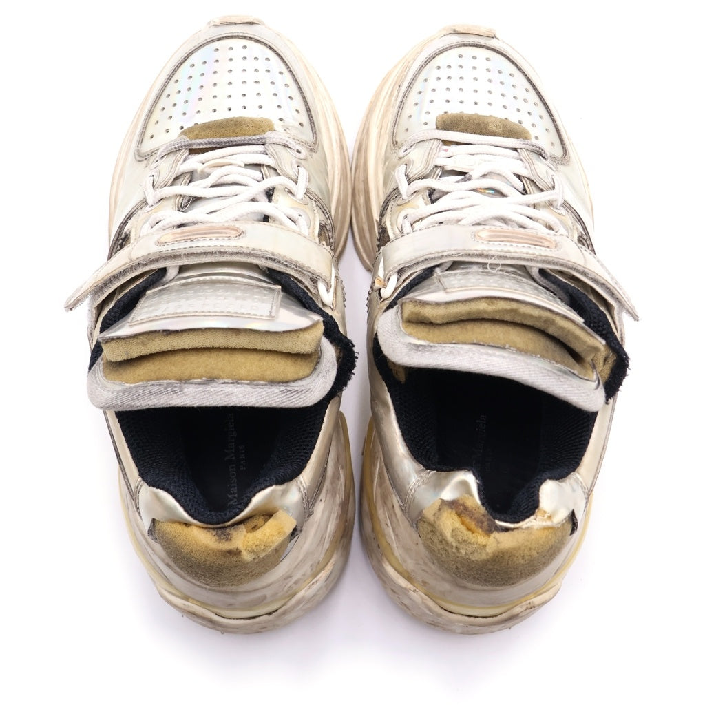 Martin Margiela 22(マルタンマルジェラ) 18AW Low Top Retro Fit Sneakers ローカット レトロフィットスニーカー シルバー S39WS0037
