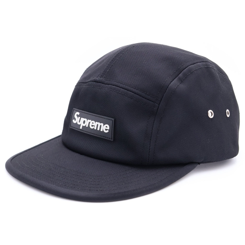 SUPREME(シュプリーム) Rubber Logo Camp Cap ラバーロゴキャンプキャップ ブラック