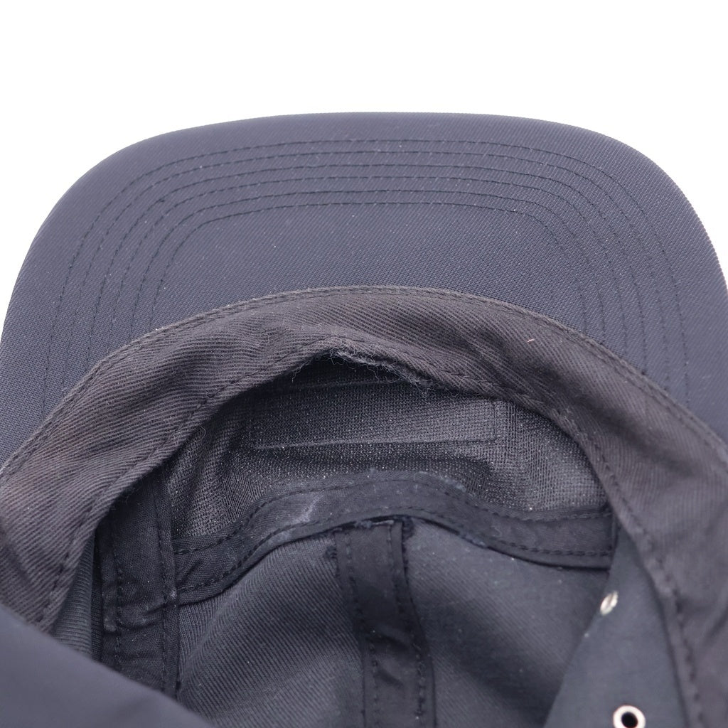 SUPREME(シュプリーム) Rubber Logo Camp Cap ラバーロゴキャンプキャップ ブラック