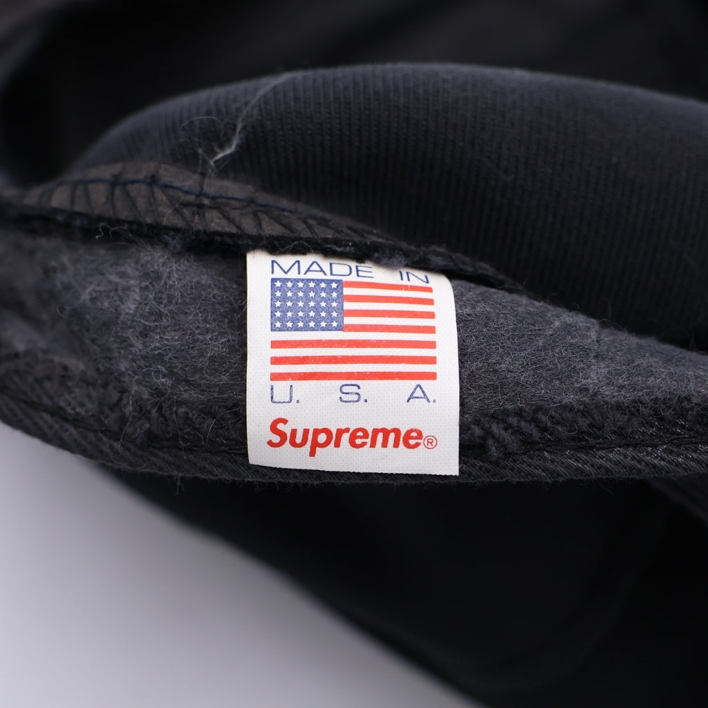 SUPREME(シュプリーム) Rubber Logo Camp Cap ラバーロゴキャンプキャップ ブラック