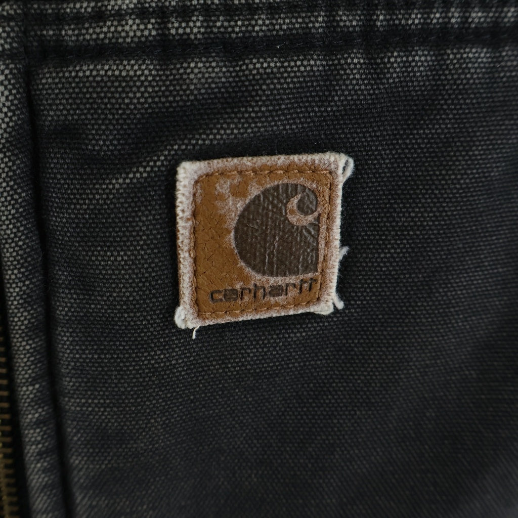 CARHARTT(カーハート) 00s COTTON DUCK ZIP VEST コットンダック ジップ 中綿 ベスト ブラック