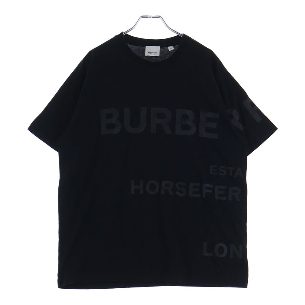 BURBERRY(バーバリー) 20AW ホースフェリー プリント クルーネック 半袖Tシャツ カットソー ブラック 8032299