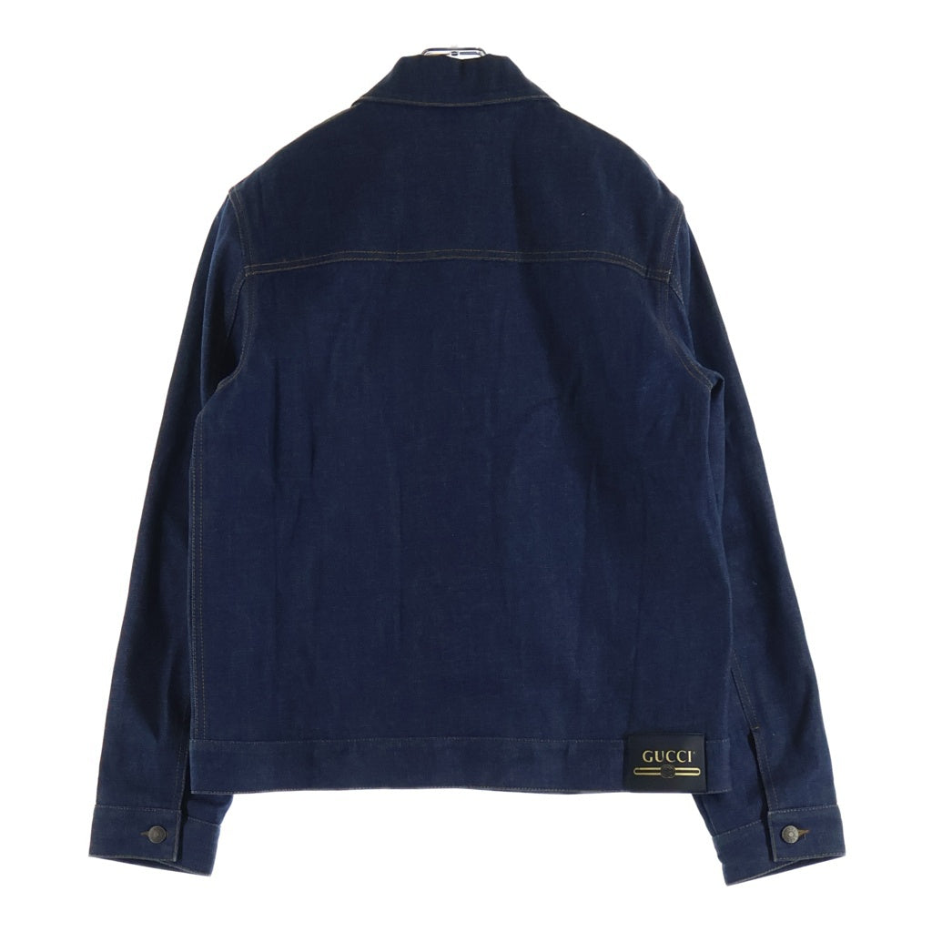 GUCCI(グッチ) ホースビット 裏地GGロゴ デニムトラッカージャケット Gジャン インディゴ 626524 XDBBX