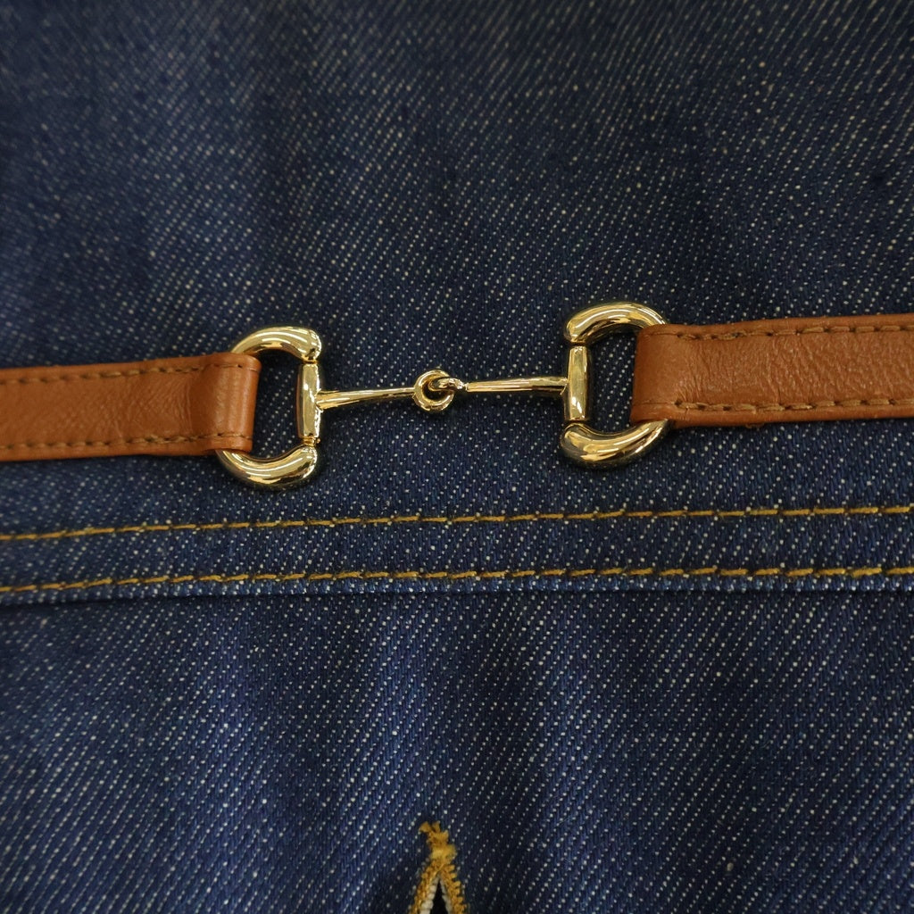 GUCCI(グッチ) ホースビット 裏地GGロゴ デニムトラッカージャケット Gジャン インディゴ 626524 XDBBX