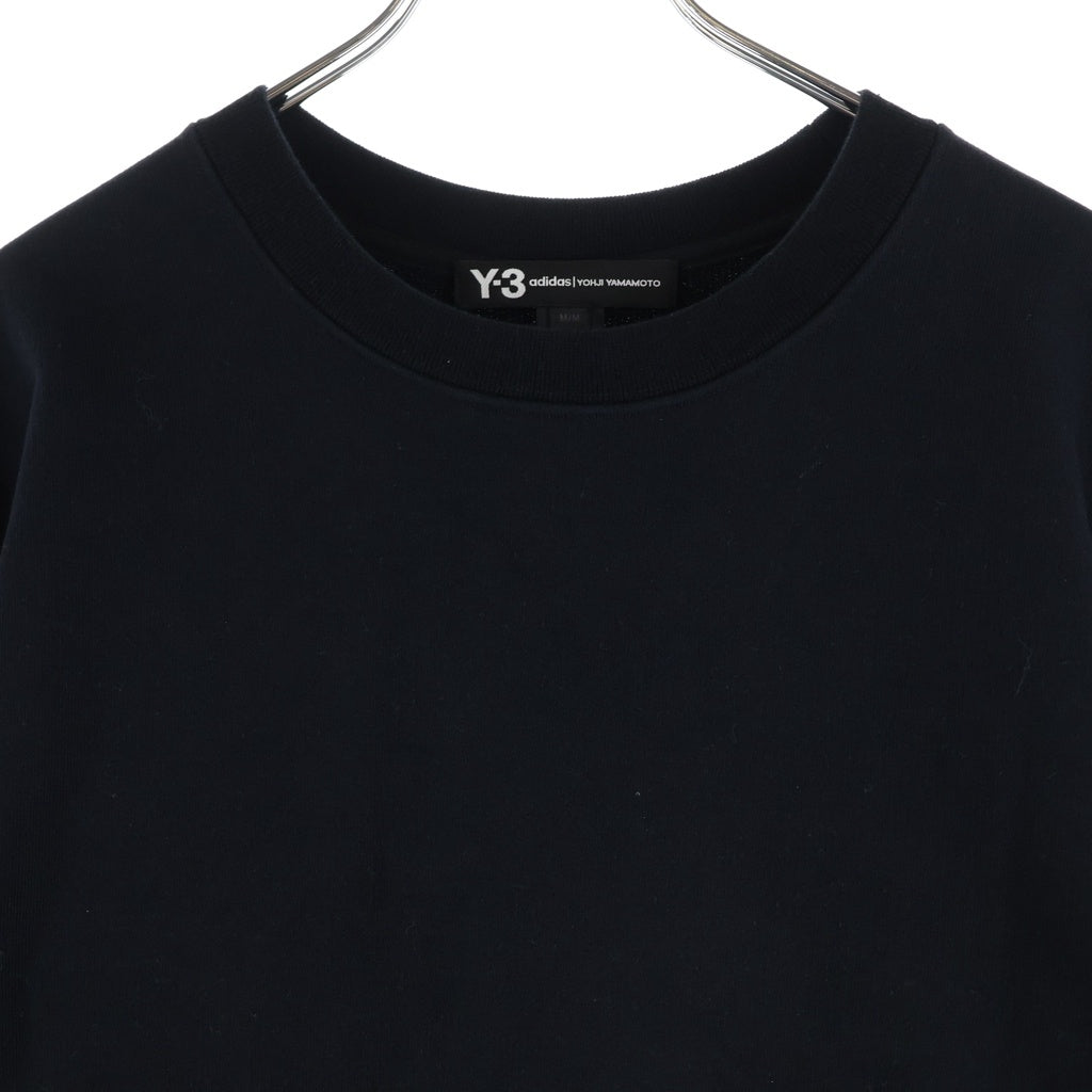 Y-3 ワイスリー 20SS U CRFT GRAPHIC CREW ユー・クラフト・グラフィッククルー バックロゴ刺繍 クルーネック スウェット トレーナー ブラック FS3398 Y-3(ワイスリー) 20SS U CRFT GRAPHIC CREW ユー・クラフト