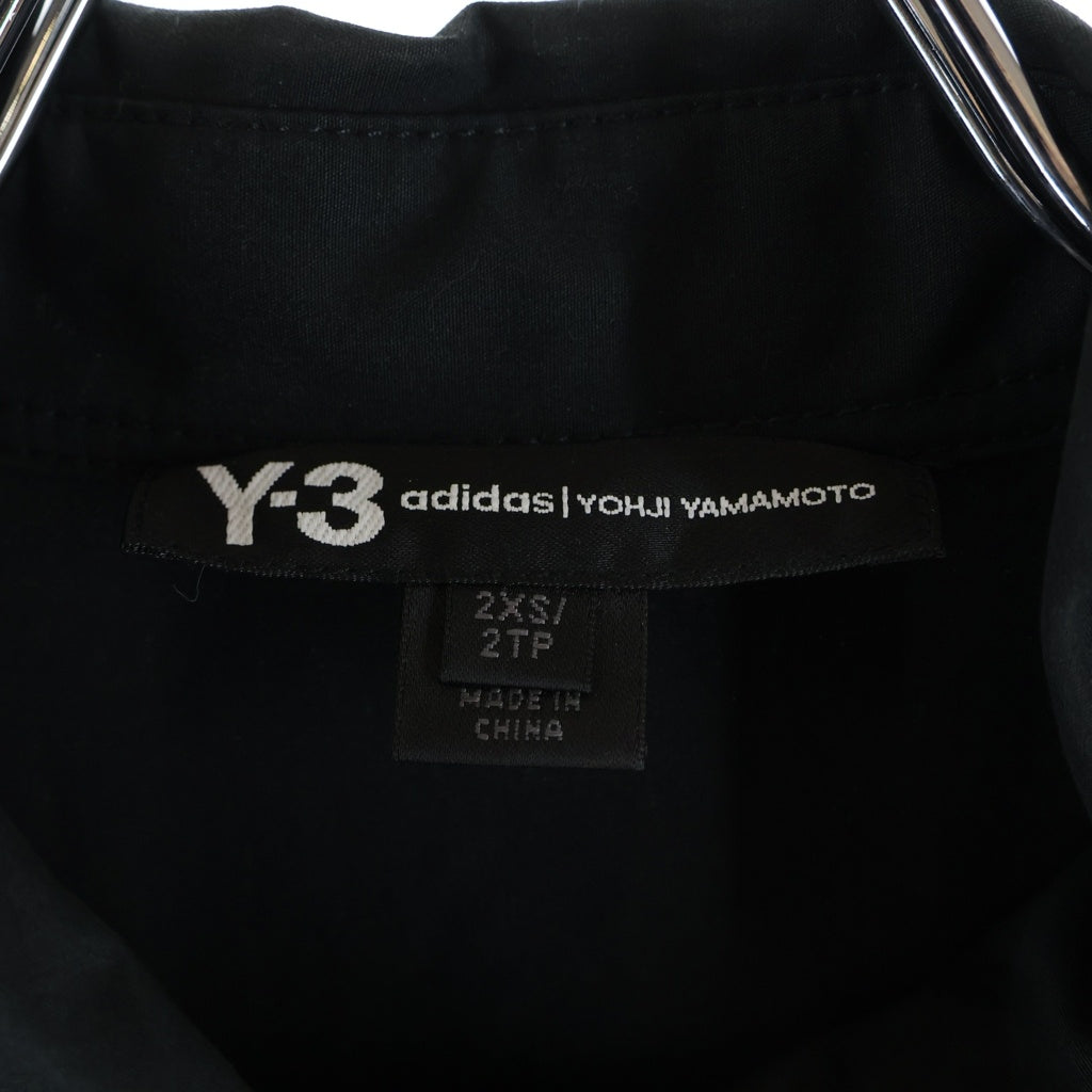 Y-3(ワイスリー) 20SS U CRFT GRAPHIC LONG SHIRT ユー・クラフト・グラフィック・ロングシャツ バックロゴ刺繍 長袖ロングシャツ コート ブラック FS3458