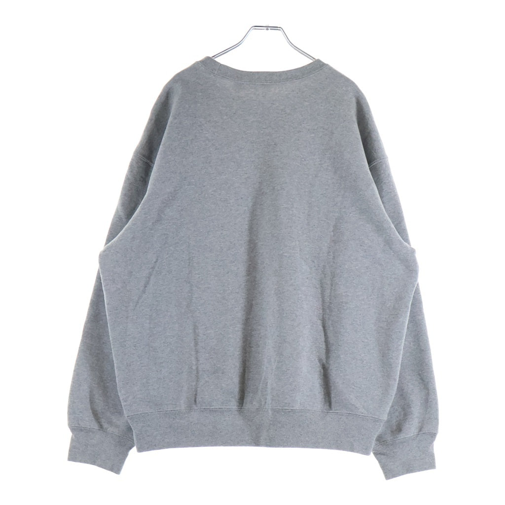 SUPREME(シュプリーム) 24SS Established Crewneck エスタブリッシュド クルーネック スウェットトレーナー グレー