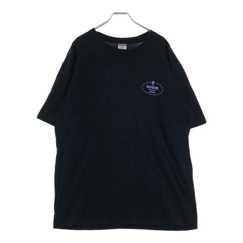 SUPREME(シュプリーム) 24AW Crest S/S Tee クレスト ロゴプリント クルーネック 半袖Tシャツ カットソー ブラック