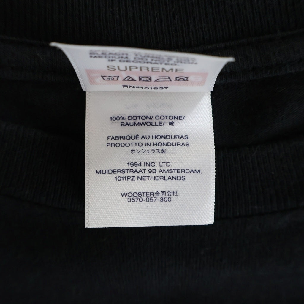 SUPREME(シュプリーム) 24AW Crest S/S Tee クレスト ロゴプリント クルーネック 半袖Tシャツ カットソー ブラック