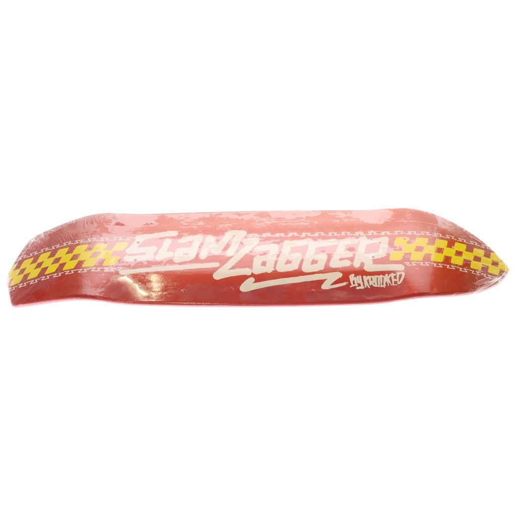 MARK GONZALES(マークゴンザレス) ×KROOKED × SLAM SITY SKATES SLAM ZAGGER Skateboard Deck クルキッド スラムシティスケーツ スラムザガー スケートボード デッキ レッド