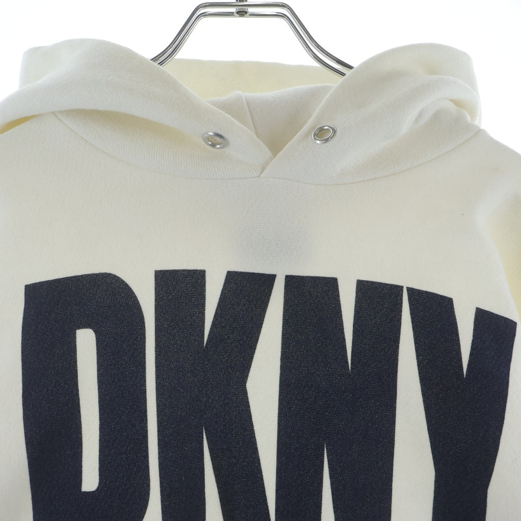 VINTAGE(ヴィンテージ) 90s DKNY JEANS REVERSE WEAVE SWEAT ダナキャン ニューヨーク リバースウィーブ プルオーバースウェットパーカー フーディ ホワイト