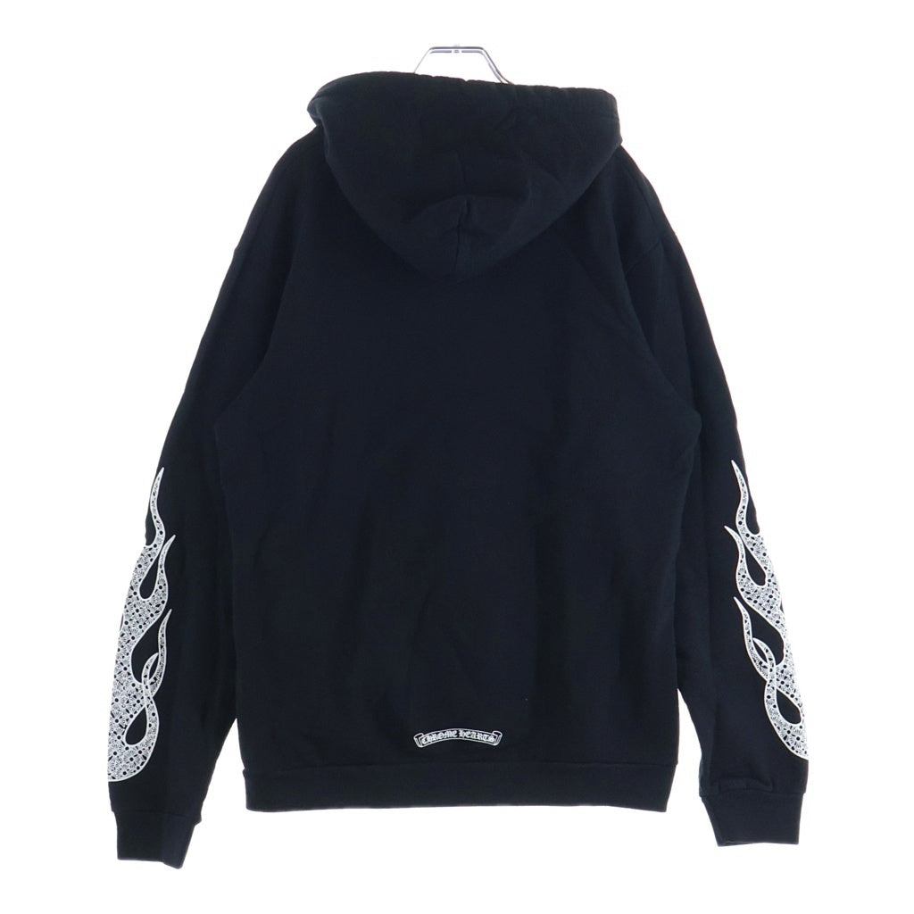 CHROME HEARTS(クロムハーツ) Arm Flame Pullover Hoodie アームフレイム CHプラス スウェット プルオーバーパーカー ブラック