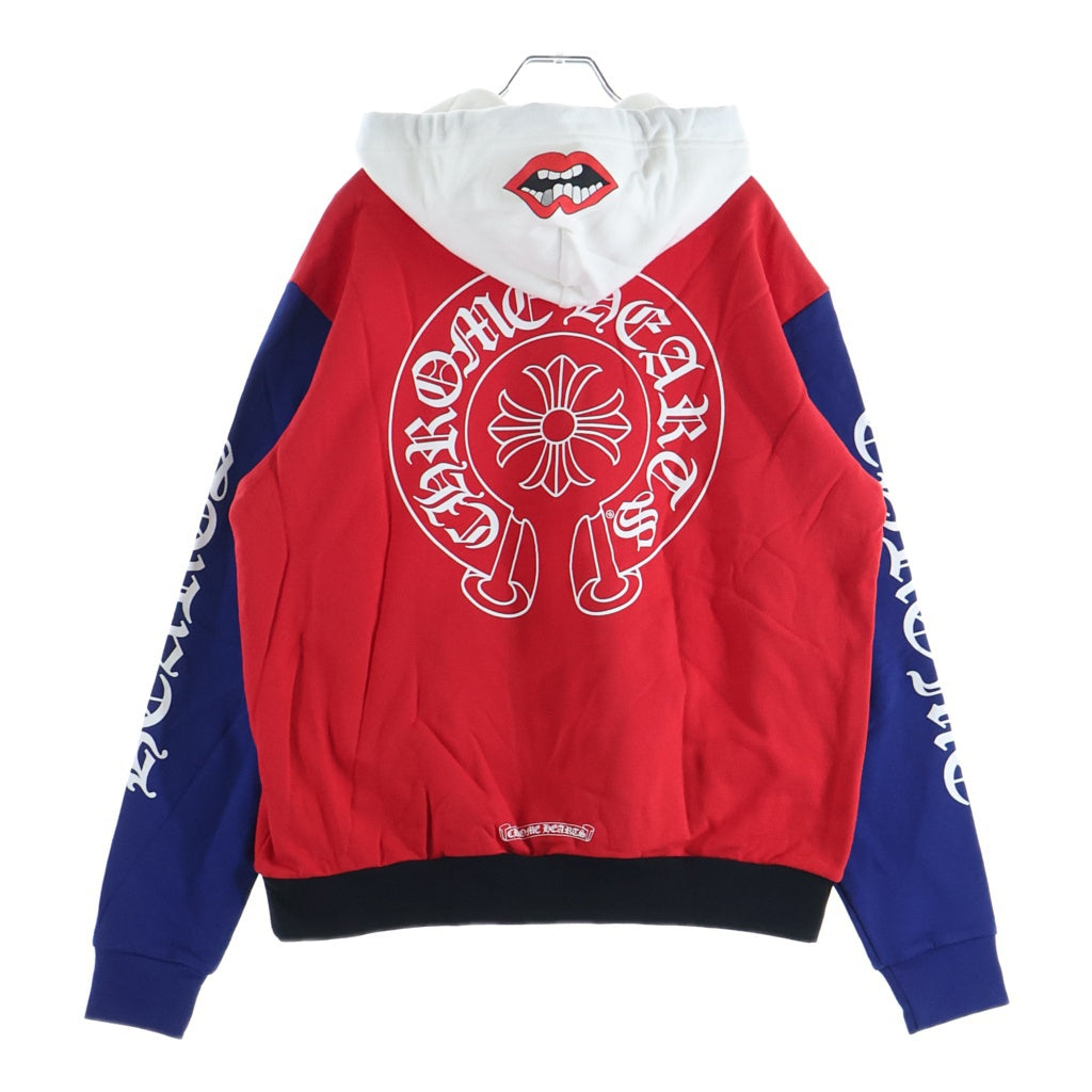 CHROME HEARTS(クロムハーツ) ×MATTY BOY PPO HD CHOMPER PLVR MATTY BOY トリコロールチョンパープルオーバーパーカー レッド/ブルー