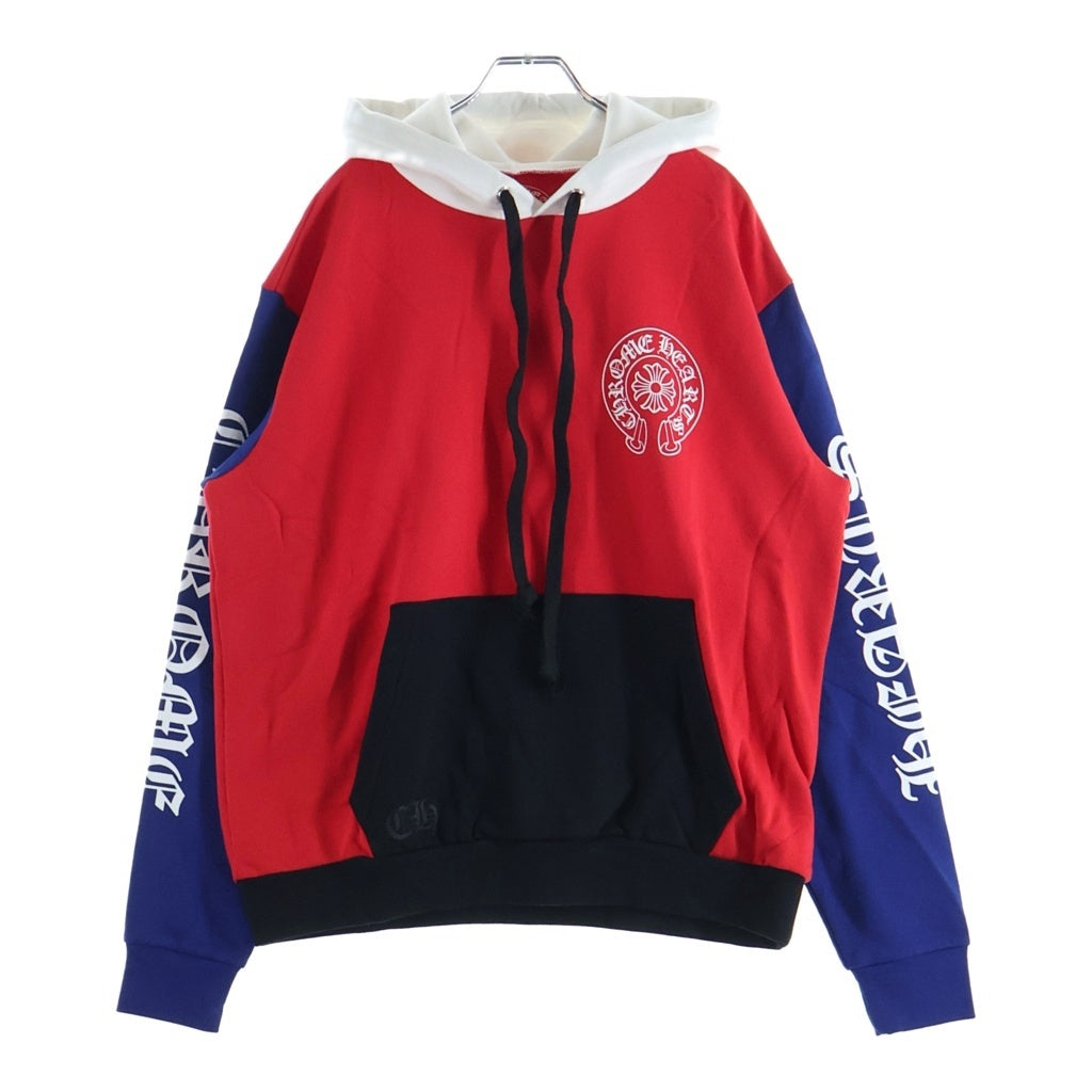 CHROME HEARTS(クロムハーツ) ×MATTY BOY PPO HD CHOMPER PLVR MATTY BOY トリコロールチョンパープルオーバーパーカー レッド/ブルー