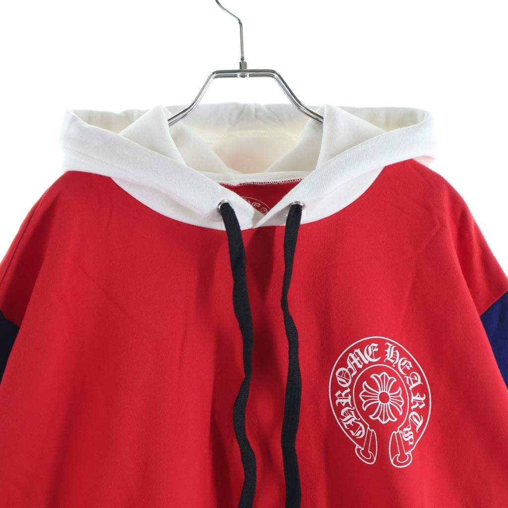 CHROME HEARTS(クロムハーツ) ×MATTY BOY PPO HD CHOMPER PLVR MATTY BOY トリコロールチョンパープルオーバーパーカー レッド/ブルー