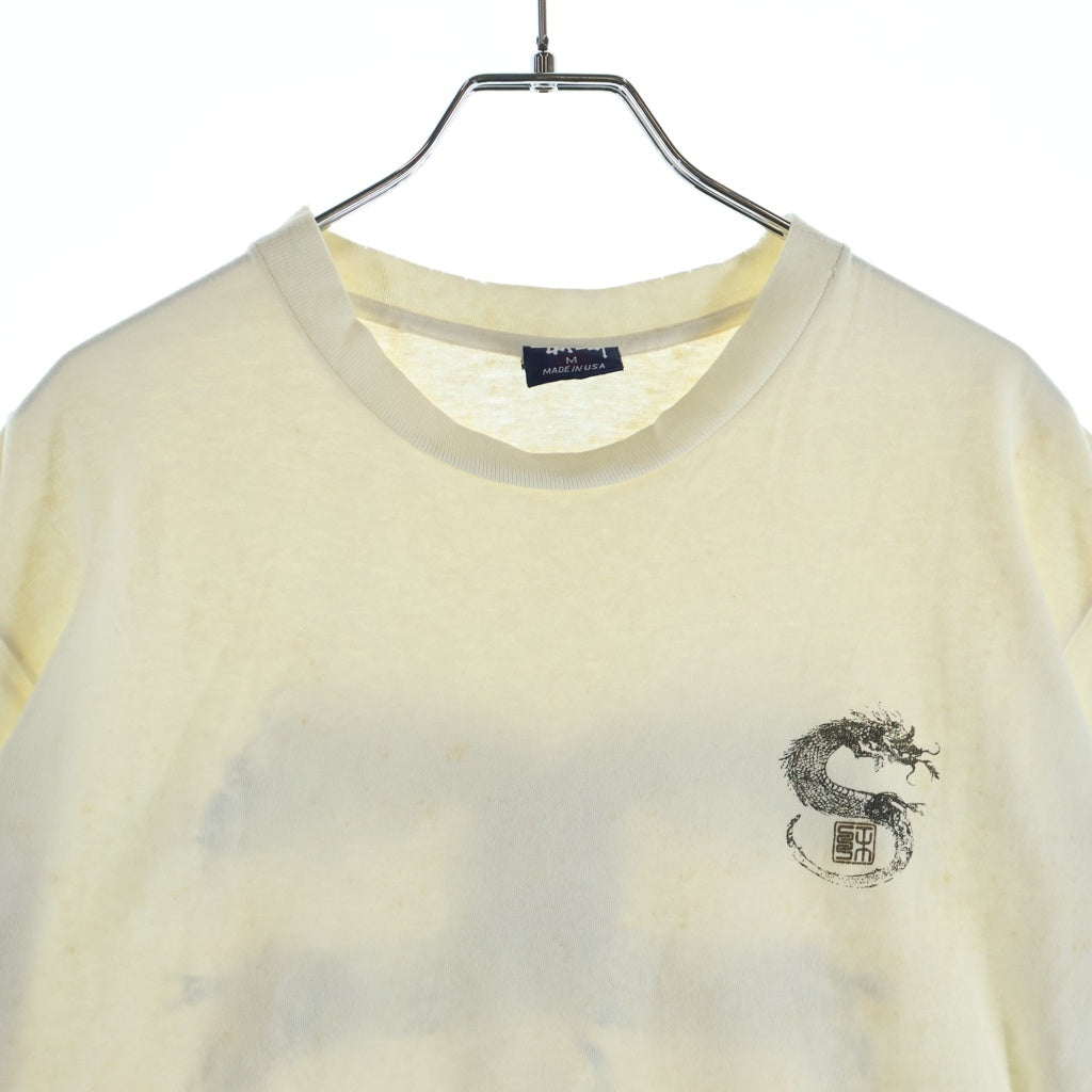 STUSSY(ステューシー) 90s Dragon SS Link Tee ドラゴンSSリンクロゴ 両面プリント 半袖Tシャツ カットソー ホワイト