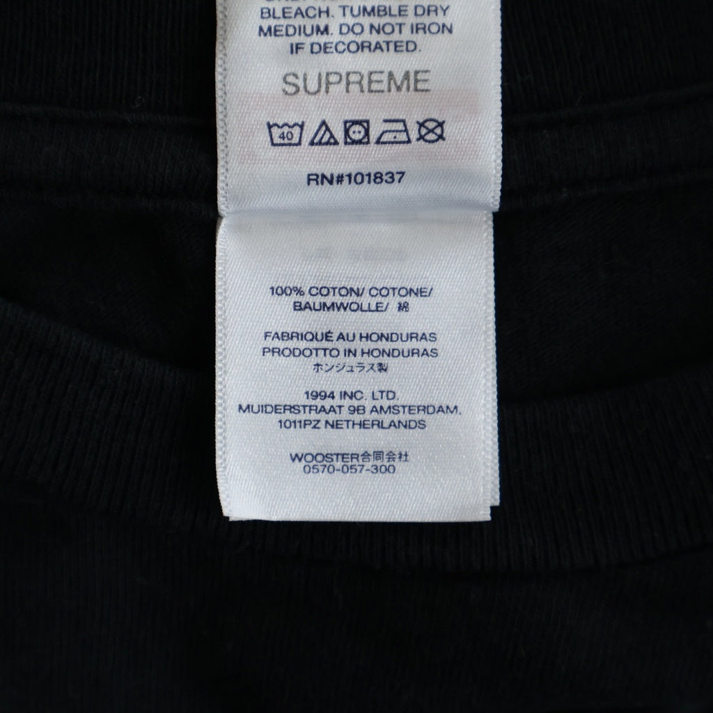 SUPREME(シュプリーム) 25SS Pancakes Tee フロントパンケーキプリント 半袖Tシャツ カットソー ブラック