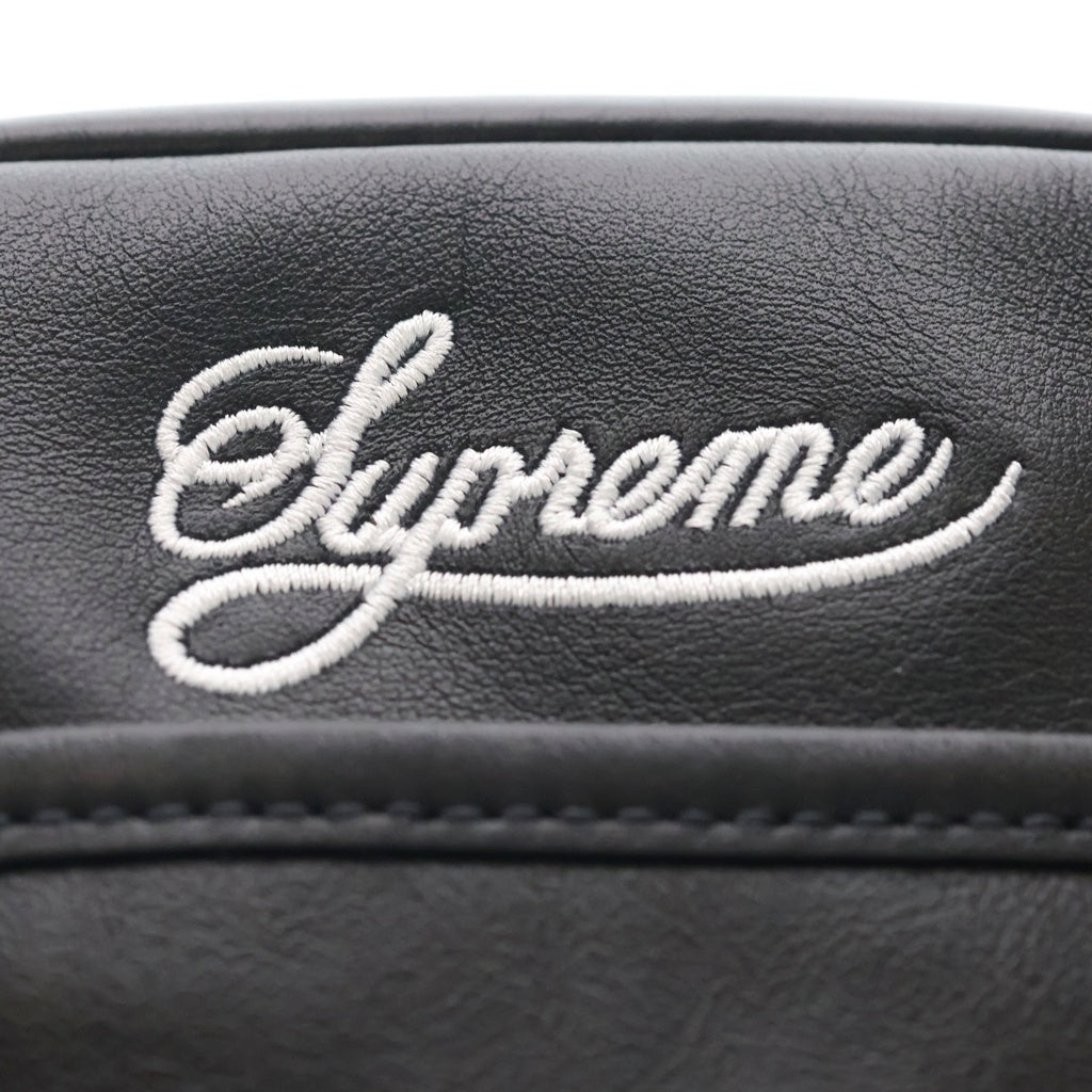 SUPREME(シュプリーム) 25SS ×NIKE Leather Shoulder Bag ナイキ ロゴ刺繍 レザーショルダーバッグ ブラック