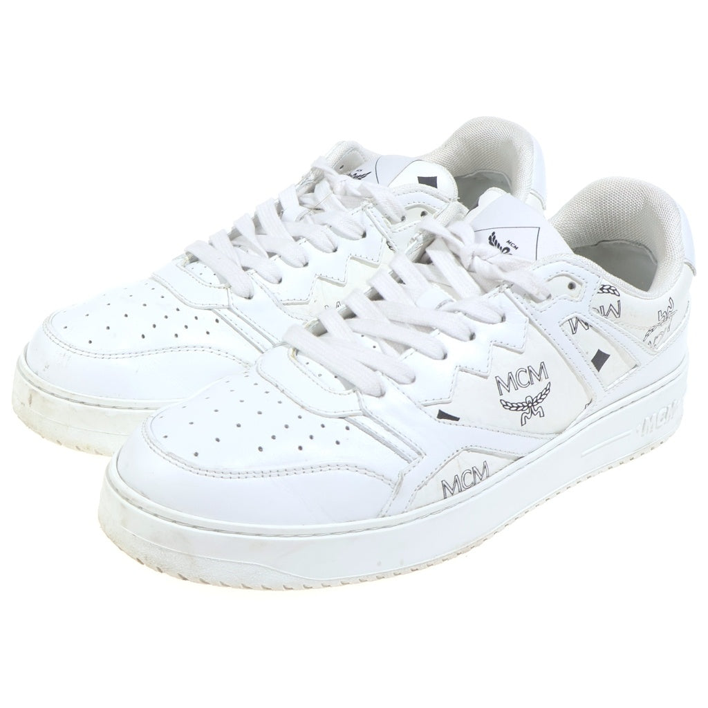MCM(エム シー エム) Neo Terrain Sneakers ネオテレイン ロゴプリント ローカットスニーカー ホワイト