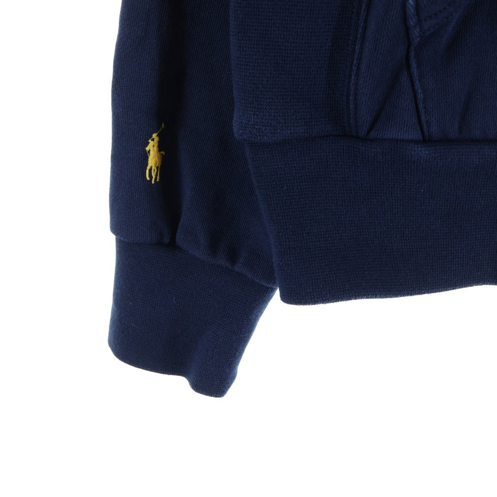 POLO RALPH LAUREN(ポロラルフローレン) フロント RLアップリケロゴプリント プルオーバーパーカー フーディー ネイビー