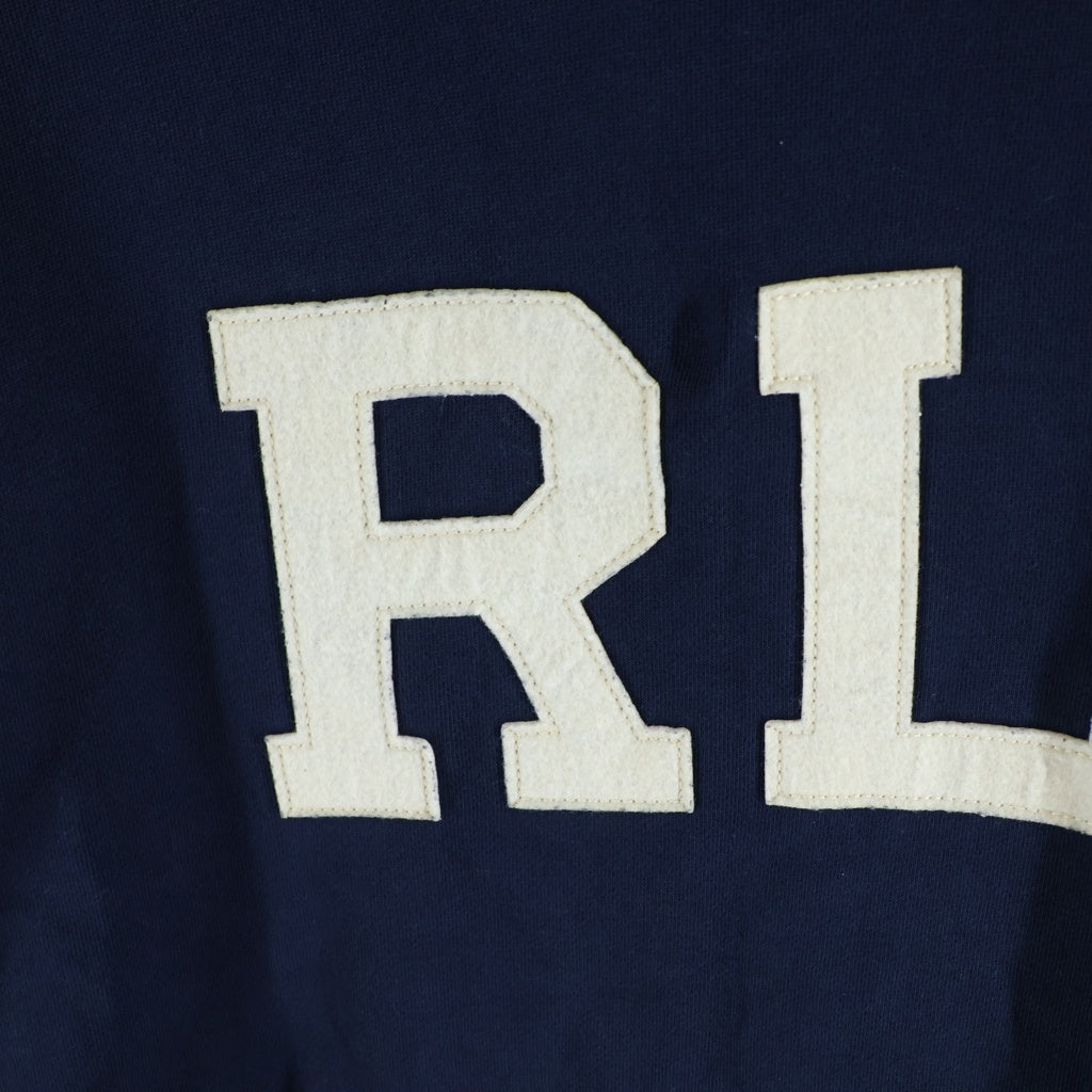 POLO RALPH LAUREN(ポロラルフローレン) フロント RLアップリケロゴプリント プルオーバーパーカー フーディー ネイビー