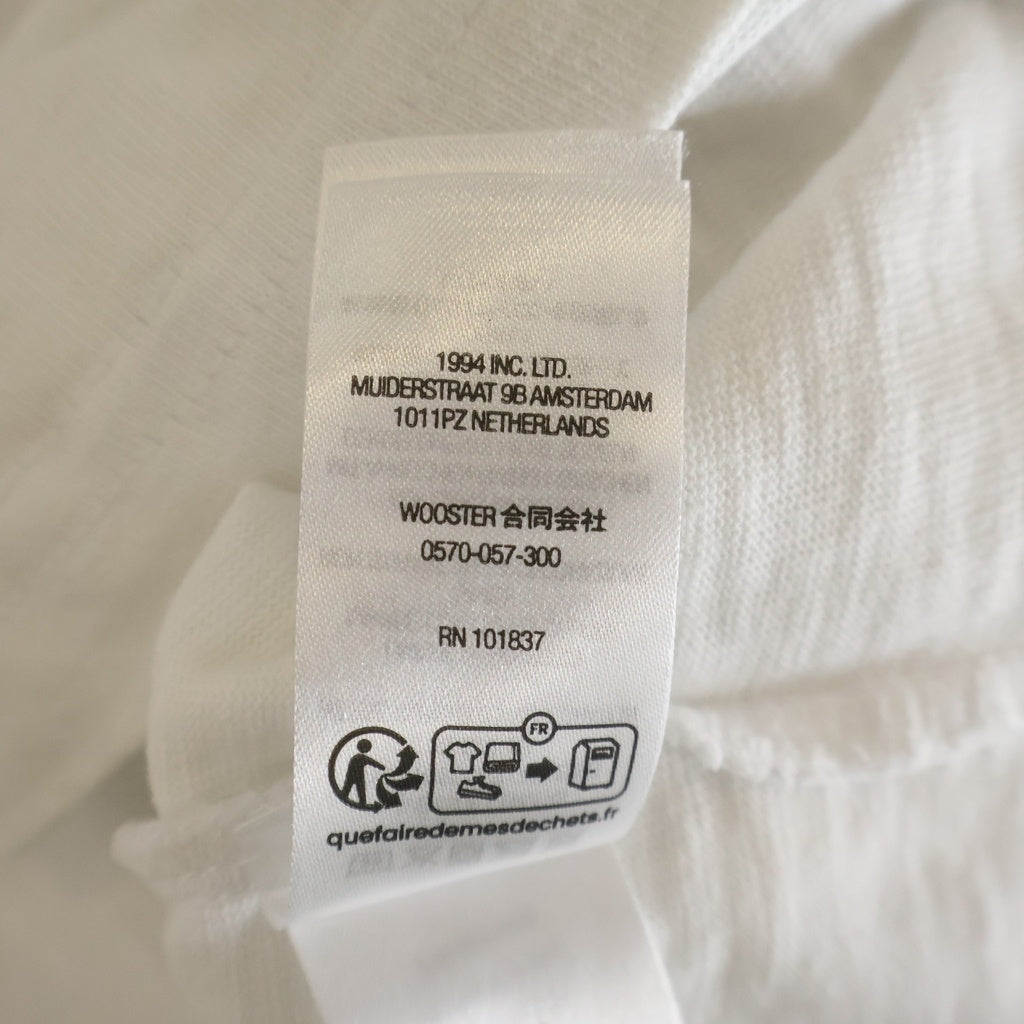SUPREME(シュプリーム) 23AW Collegiate S/S Top カレジエイト フロントロゴ刺繍 半袖Tシャツ カットソー ホワイト