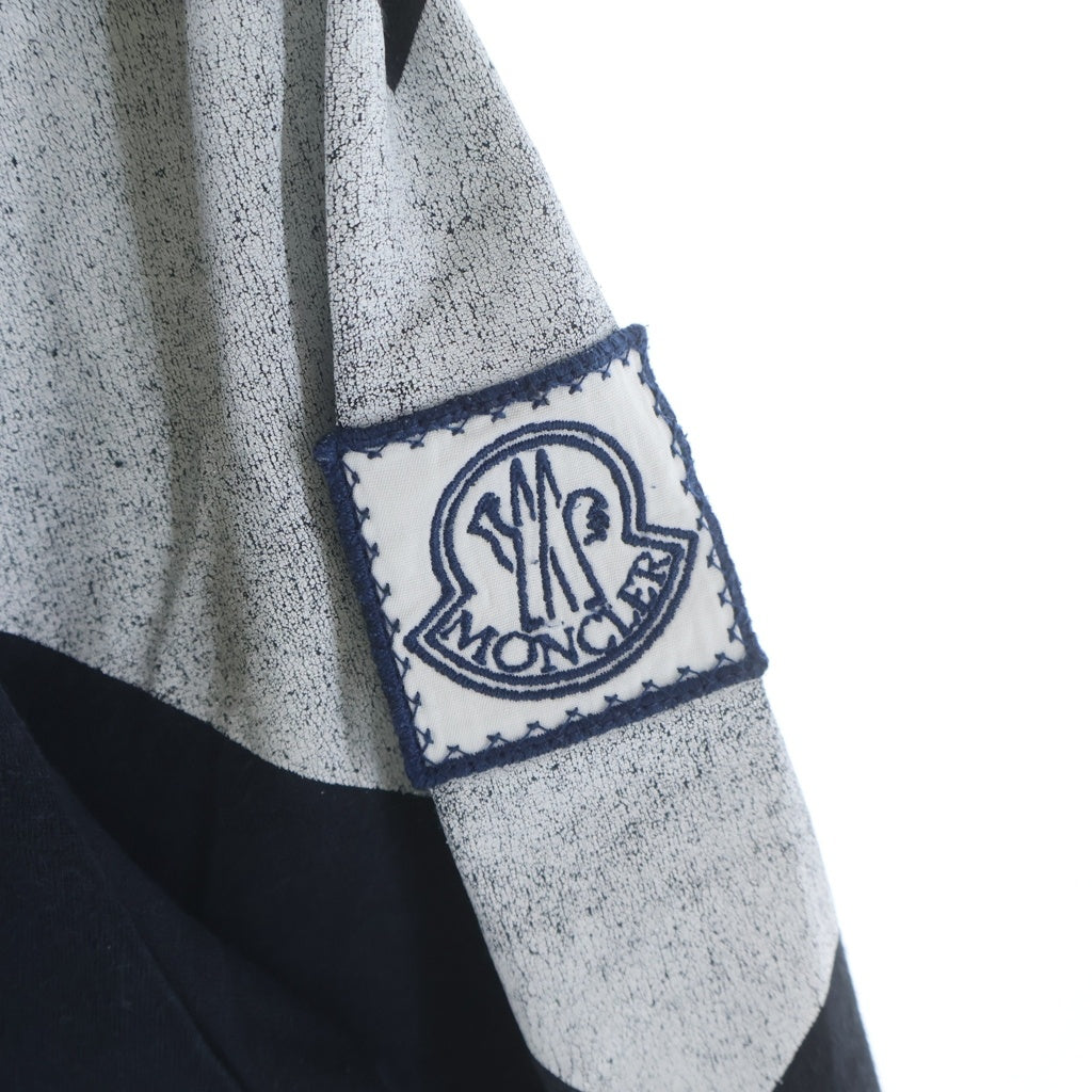 MONCLER(モンクレール) MAGLIA T-Shirt パッチワーク 半袖Tシャツ カットソー ネイビー C13918007050
