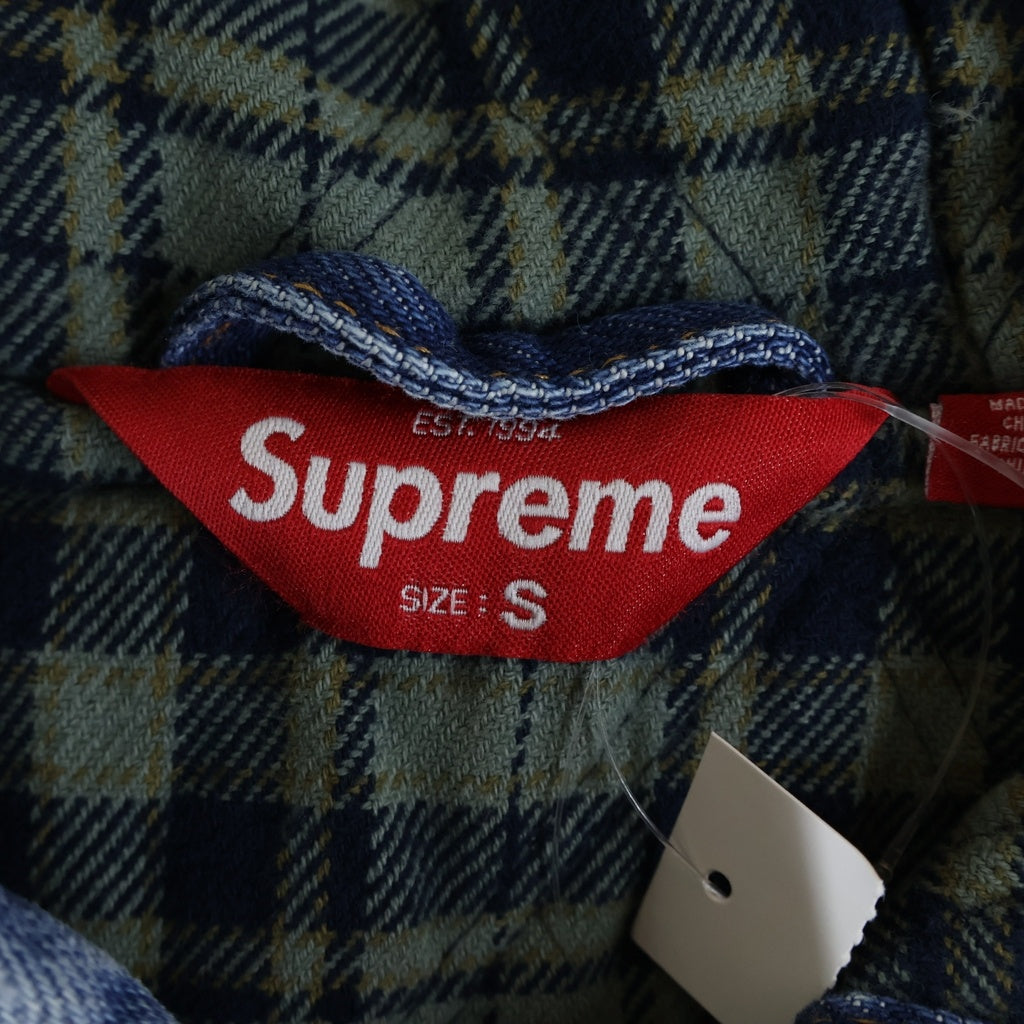 SUPREME(シュプリーム) 25AW Reflective Arc Hooded Work Jacket リフレクティブアーチフーデッドワークジャケット デニム ジップアップパーカーフーディー インディゴ