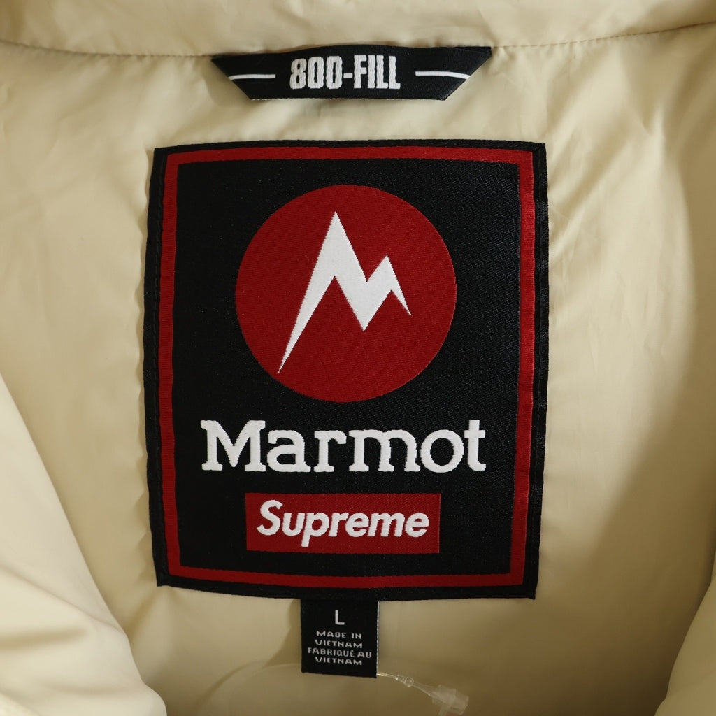 SUPREME(シュプリーム) 25AW ×Marmot 800-Fill xDown Parka マーモット ナイロン ダウンジャケット パーカー ベージュ