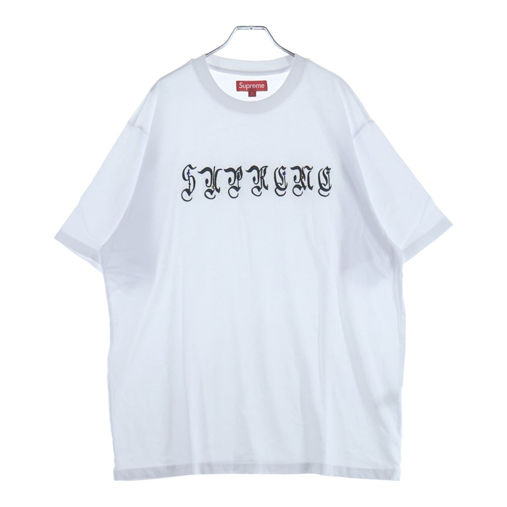 SUPREME(シュプリーム) 25AW AOI Gems S/S Top アオイジェム フロントロゴ刺繍 半袖Tシャツ カットソー ホワイト