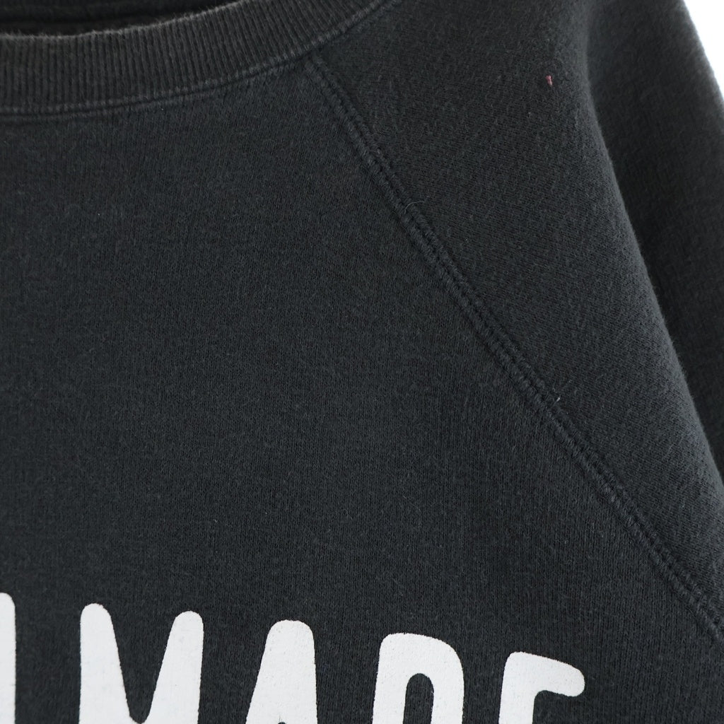 HUMAN MADE(ヒューマンメイド) 24AW Classic Crewneck クラシック ロゴプリント クルーネック スウェットトレーナー ブラック HM28CS045