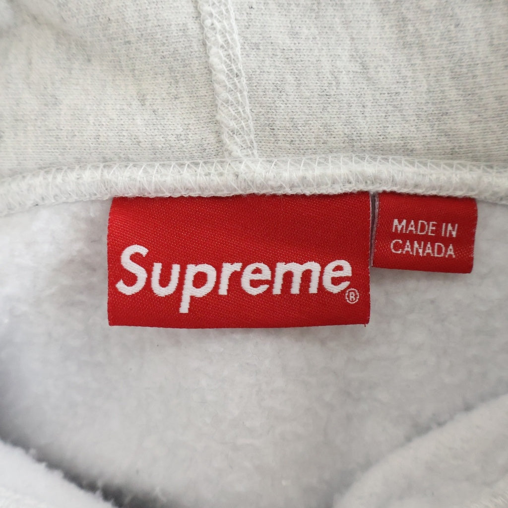 SUPREME(シュプリーム) 23AW Box Logo Hooded sweatshirt 迷彩柄 ボックスロゴデザイン フーデッド プルオーバースウェットパーカー グレー