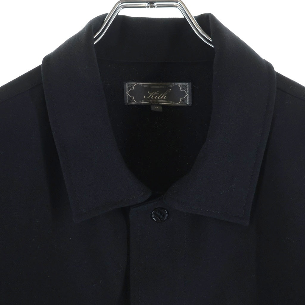 KITH(キス) Midweight Double Weave Ace Buttondown ミッド ウェイト ダブルウェーブ ボタンジャケット ブラック 25-050-060-0001-4-0