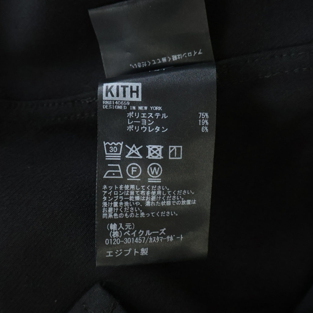 KITH(キス) Midweight Double Weave Ace Buttondown ミッド ウェイト ダブルウェーブ ボタンジャケット ブラック 25-050-060-0001-4-0