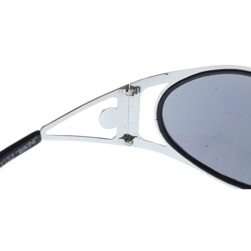 NO BRAND(ノーブランド) GLOBAL EYEWARE(グローバルアイウェア) BT003 メタルフレーム サングラス 眼鏡 アイウェア シルバー/ブラック