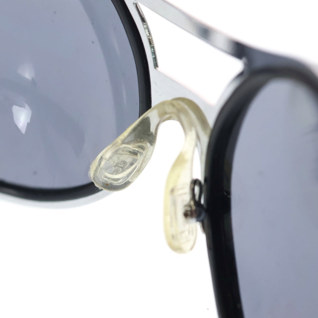 NO BRAND(ノーブランド) GLOBAL EYEWARE(グローバルアイウェア) BT003 メタルフレーム サングラス 眼鏡 アイウェア シルバー/ブラック