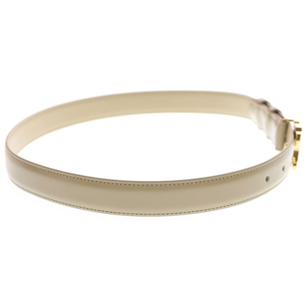CELINE(セリーヌ) Medium Triomphe Belt ミディアムトリオンフ レザー ベルト ベージュ
