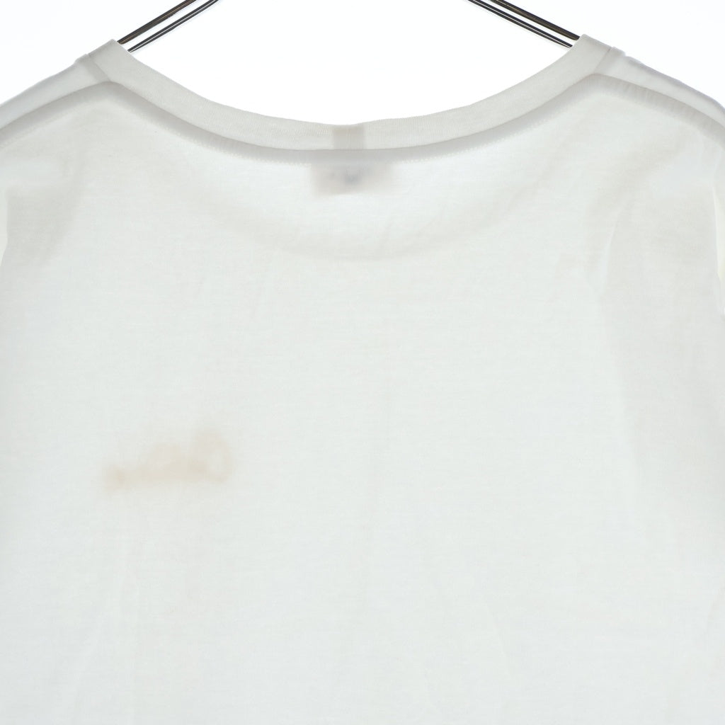 CELINE(セリーヌ) EMBROIDERED T-SHIRT フロントロゴ刺繍 コットン 半袖Tシャツ カットソー ホワイト 2X351671Q レディース