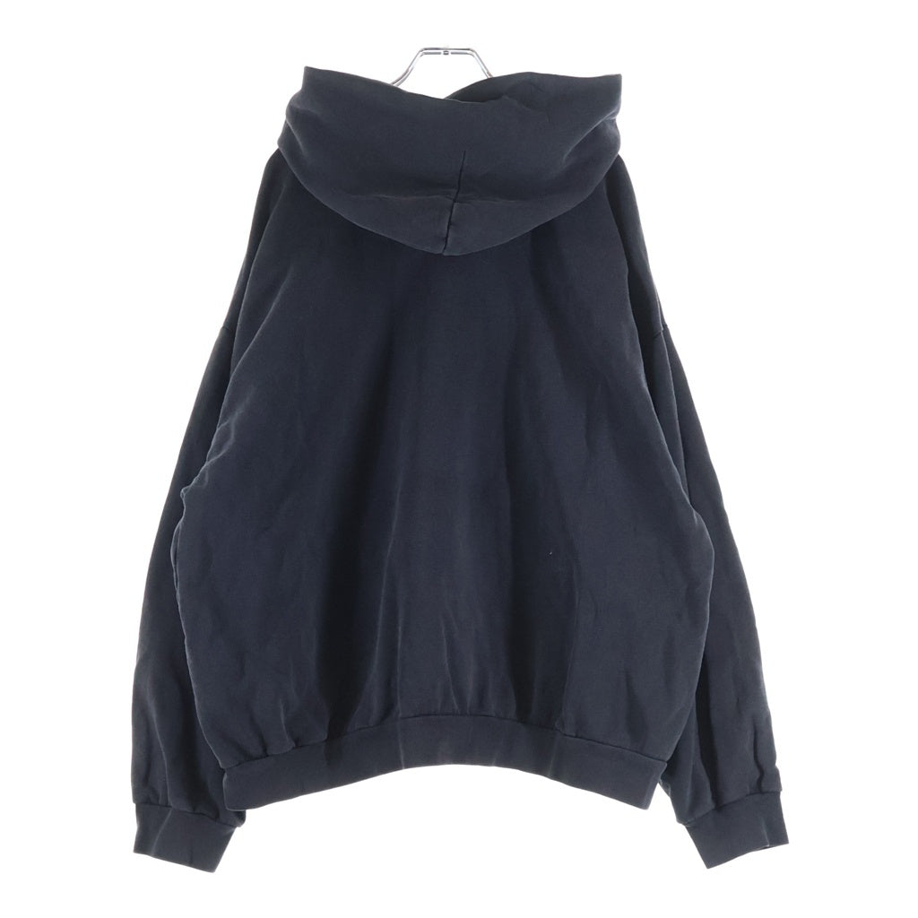 BALENCIAGA(バレンシアガ) 25AW × PUMA STENCIL TYPE HOODIE プーマ フロントロゴ プルオーバースウェットパーカー フーディ ブラック 767877 TTVA4
