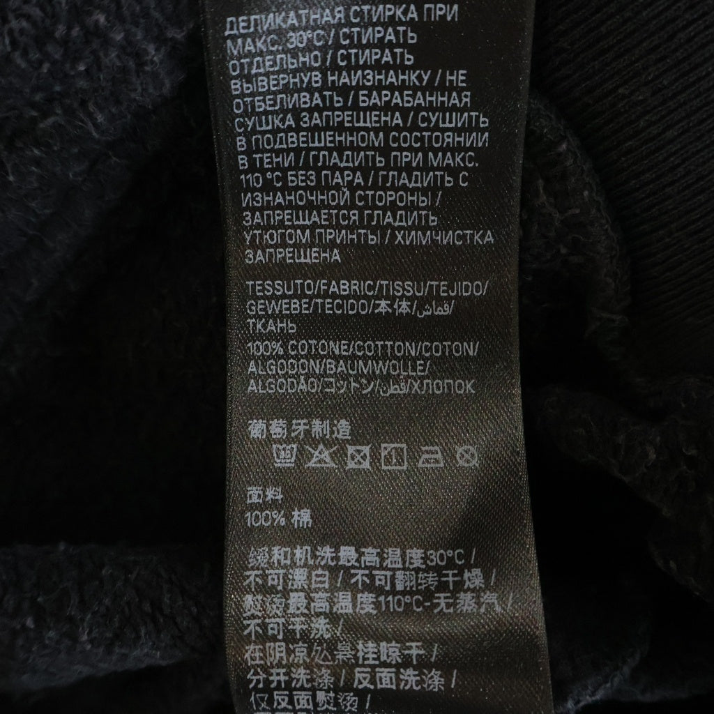BALENCIAGA(バレンシアガ) 25AW × PUMA STENCIL TYPE HOODIE プーマ フロントロゴ プルオーバースウェットパーカー フーディ ブラック 767877 TTVA4