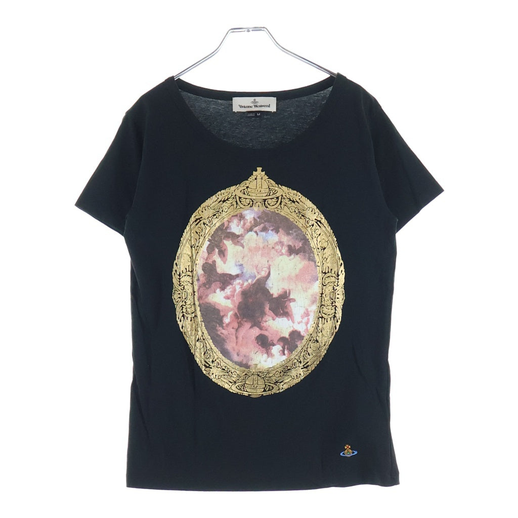 Vivienne Westwood(ヴィヴィアンウエストウッド) プッティ フロントプリント 半袖Tシャツ カットソー ブラック 1001 12-01-392004 レディース