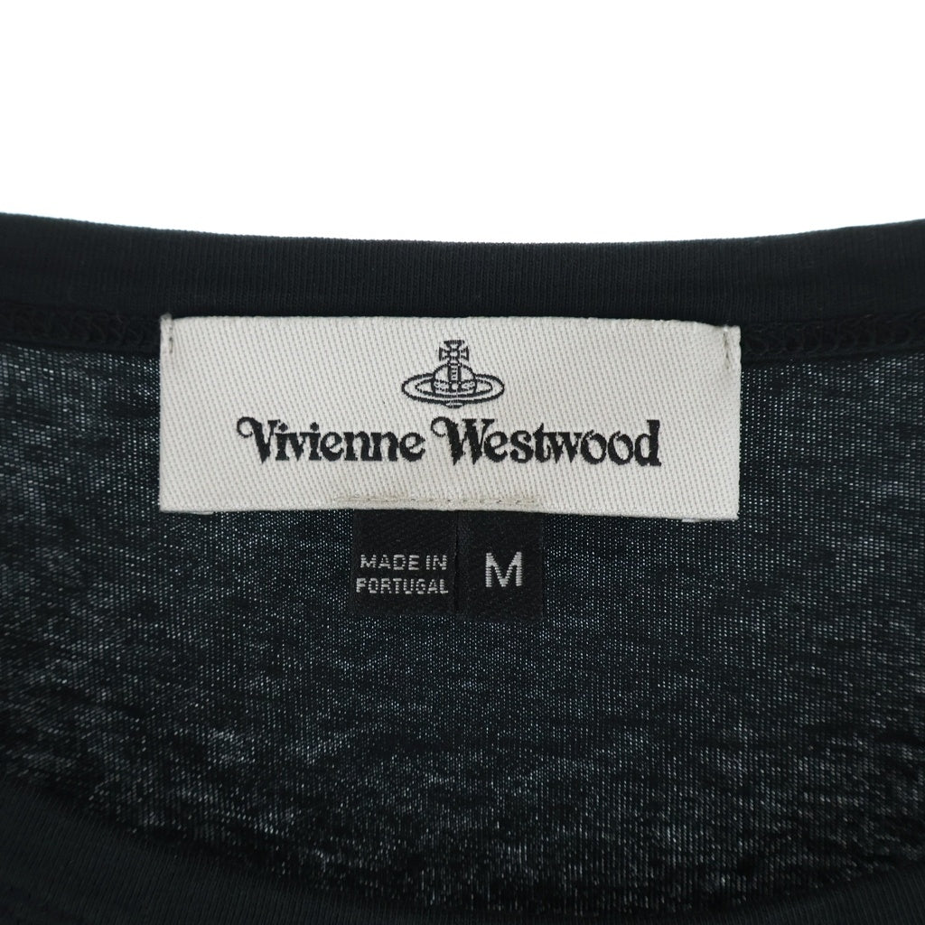 Vivienne Westwood(ヴィヴィアンウエストウッド) プッティ フロントプリント 半袖Tシャツ カットソー ブラック 1001 12-01-392004 レディース