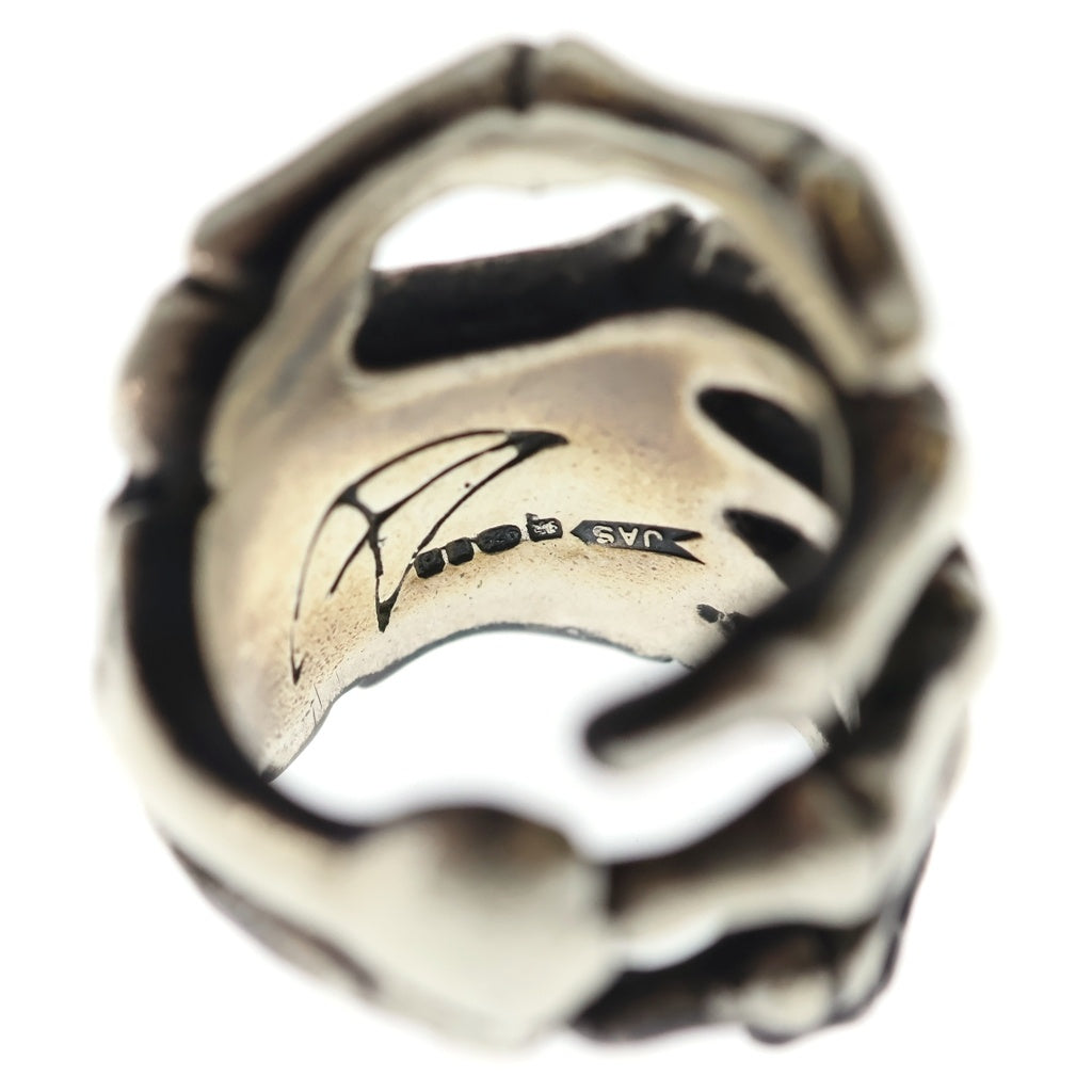 CRAZY PIG(クレイジーピッグ) BONE HAND RING ボーンハンド リング シルバー