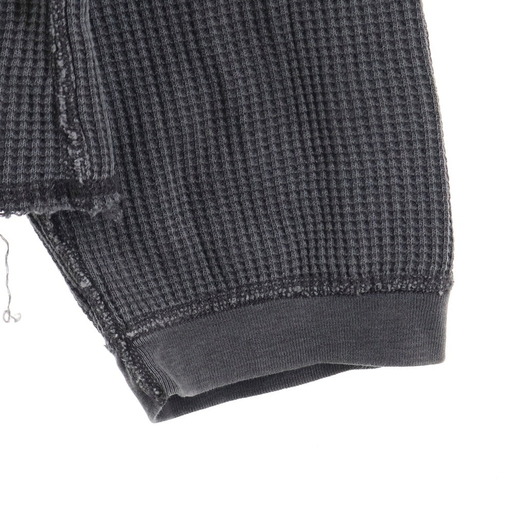 STUSSY(ステューシー) BASIC THERMAL L/S ベーシック ワッフル サーマル 長袖Tシャツ グレー