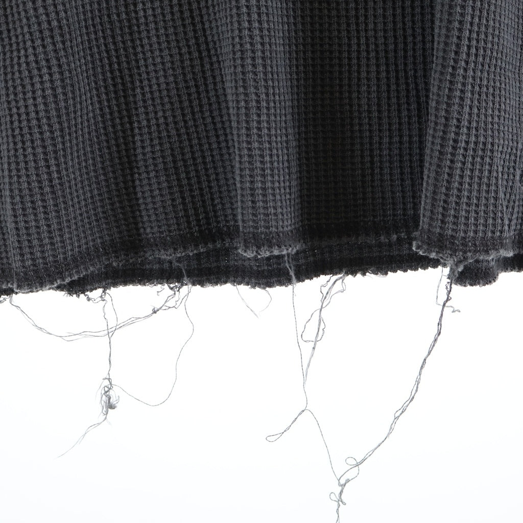 STUSSY(ステューシー) BASIC THERMAL L/S ベーシック ワッフル サーマル 長袖Tシャツ グレー