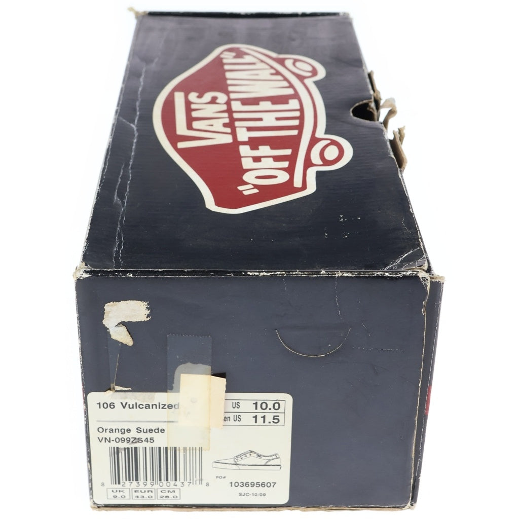 SUPREME(シュプリーム) 09SS × VANS Vulcanized 106 ヴァルカナイズド 106 スエード ローカットスニーカー オレンジ US10/28cm VN-099ZS45